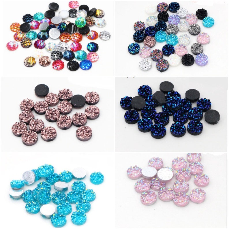 8mm Cabochons Small Cabochons 8mm Druzy 8mm Rhinestone 8mm - Etsy