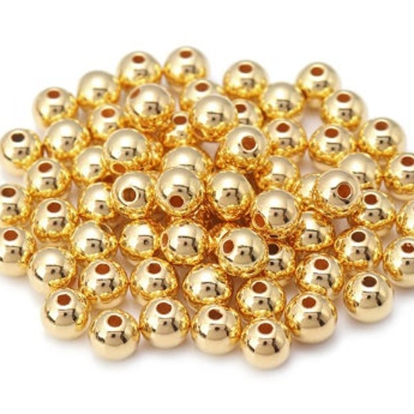 Silver Beads, Silver Spacer Beads, Gold Spacer Beads, Silver Plated Spacer Beads, 3mm Beads, Gold Beads, Small Silver Beads, 3mm Gold