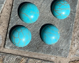 Turquoise Cabochons, 10mm Cabochons, 12mm Cabochons, 8mm Cabochons, Blue Cabochons, Gemstone Cabochons,