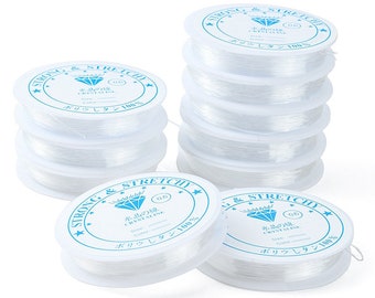 Jewellery Elastic, Beading Thread, 1.0 Elastic, Elastic Thread, 0.8mm, 0.6mm, Reel of Elastic, Jewellery Wire, Jewelry Elastic, Thread Spool