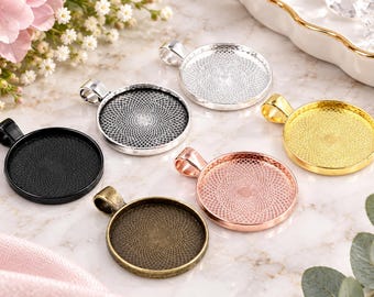 Cabochon Setting, Silver Cabochon Setting, 20mm Bezel, 20mm Tray, DIY Jewellery, DIY Jewelry, DIY Pendants, Pendant Settings,