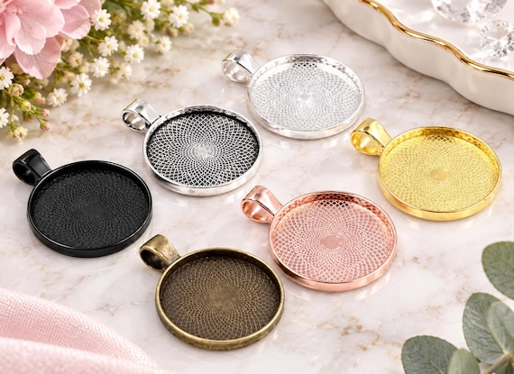 Cabochon Setting, Silver Cabochon Setting, 20mm Bezel, 20mm Tray, DIY Jewellery, DIY Jewelry, DIY Pendants, Pendant Settings,