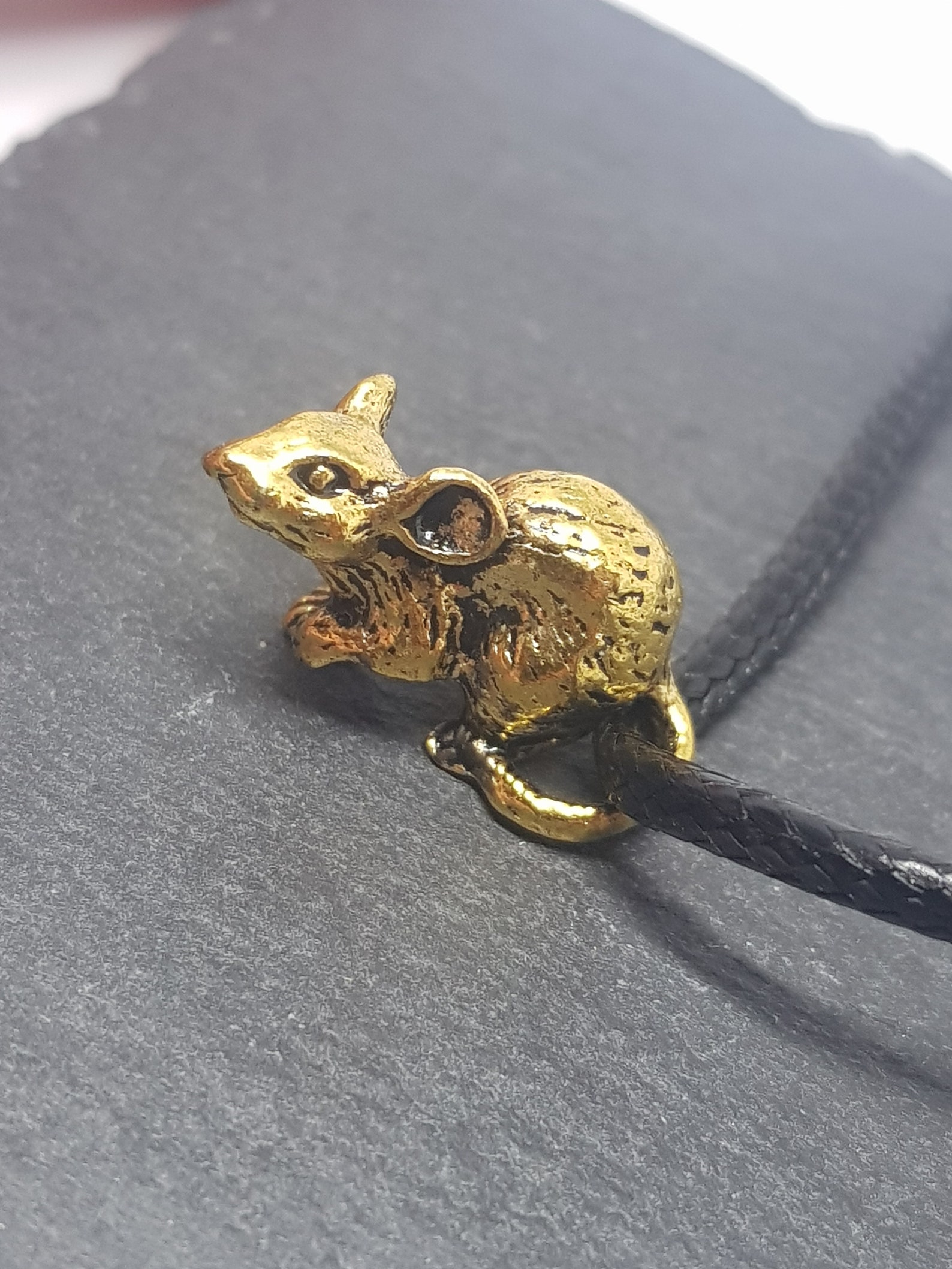 Rat Necklace Mouse Necklace Gold Rat Gift Rat Jewellery - Etsy UK