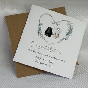 Personalised Wedding Day Card: Engagement, Vow Renewal, Civil Partnership