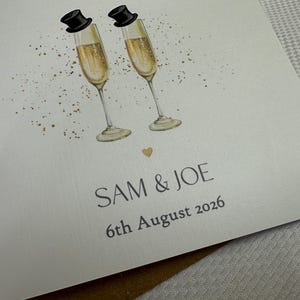 Personalised Wedding Day Card, Same Sex Men's, Mr and Mr, Civil Partnership, imagem 6