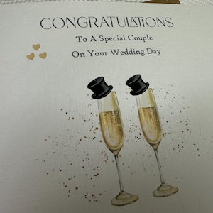 Personalised Wedding Day Card, Same Sex Men's, Mr and Mr, Civil Partnership, imagem 5