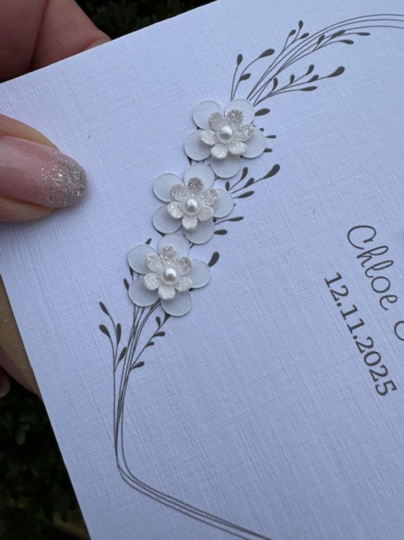 Wedding Day Card: Personalised ~ Engagement, Vow Renewal, Anniversary, Civil Partnership bild 8