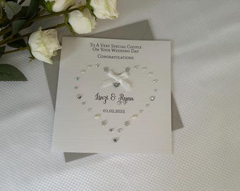 Carte de mariage personnalisée ~ Fiançailles ~ Anniversaire ~ Anniversaire ~ Renouvellement de vœux ~ Partenariat civil,