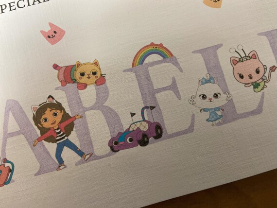 Personalised Gabby's Dollhouse Birthday Card – Custom Name, Age, And Message