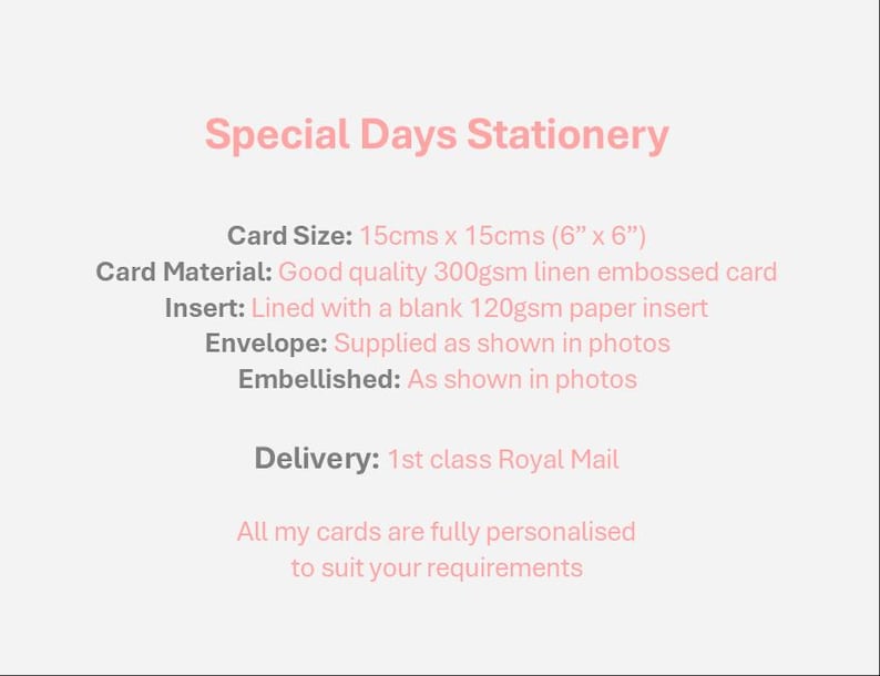 Wedding Day Card: Personalised ~ Engagement, Vow Renewal, Anniversary, Civil Partnership bild 3