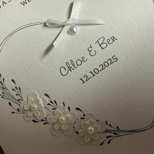 Wedding Day Card: Personalised ~ Engagement, Vow Renewal, Anniversary, Civil Partnership bild 2