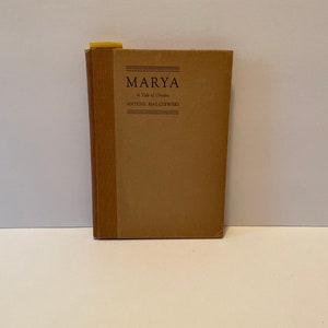 Marya A Tale of Ukraine by Antoni Malczewski / Polish Ukrainian Literature / Polish Romanticism / Polish Poetry