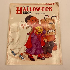 My First Halloween Book by Colleen Reece Illustrated by Pam Peltier / Vintage Halloween Book