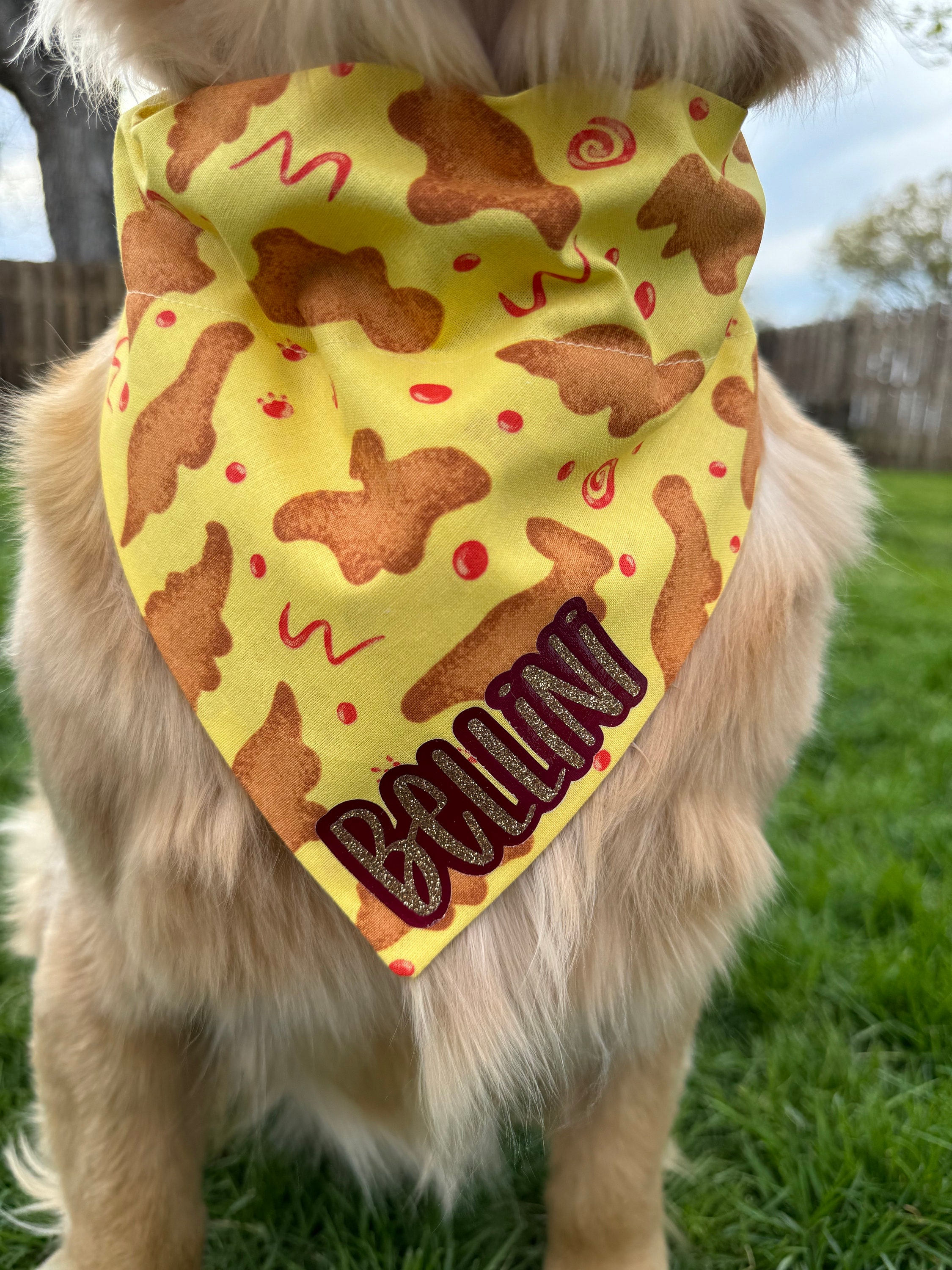 Chicken Nugget Bandana - Etsy