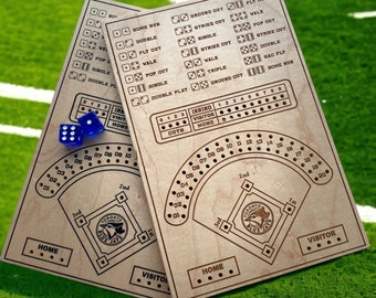 Hit a Home Run with Our Handmade Baseball Dice Game - Made in Canada!