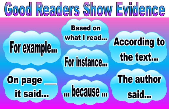 Text Based Evidence Anchor Chart