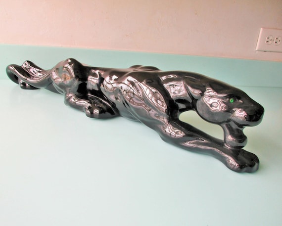 Vintage黒豹(BLACK PANTHER）ブロンズ　オブジェ Vintage黒豹(BLACK PANTHER）ブロンズ オブジェ Vintage Panther