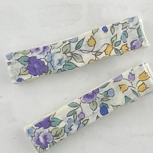 Floral Hair Clip, Purple Floral Hair Clip, Girl Hair Clip, Toddler Hair Clip, Baby Hair Clip, Small Hair Clip