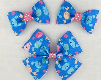 Crab Hair Bow, Crab Bow, Ocean Hair Bow, Beach Hair Bow, Girl Hair Bow, Baby Hair Bow, Toddler Hair Bow