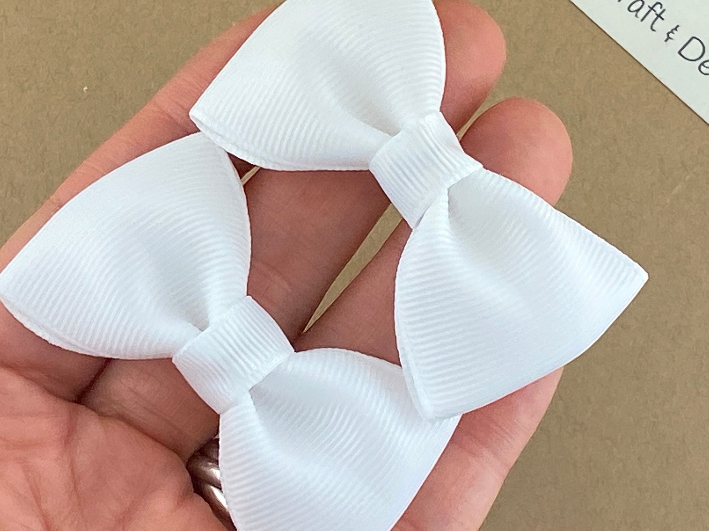 White Hair Bow White Bow White Baby Headband Wedding Baby - Etsy