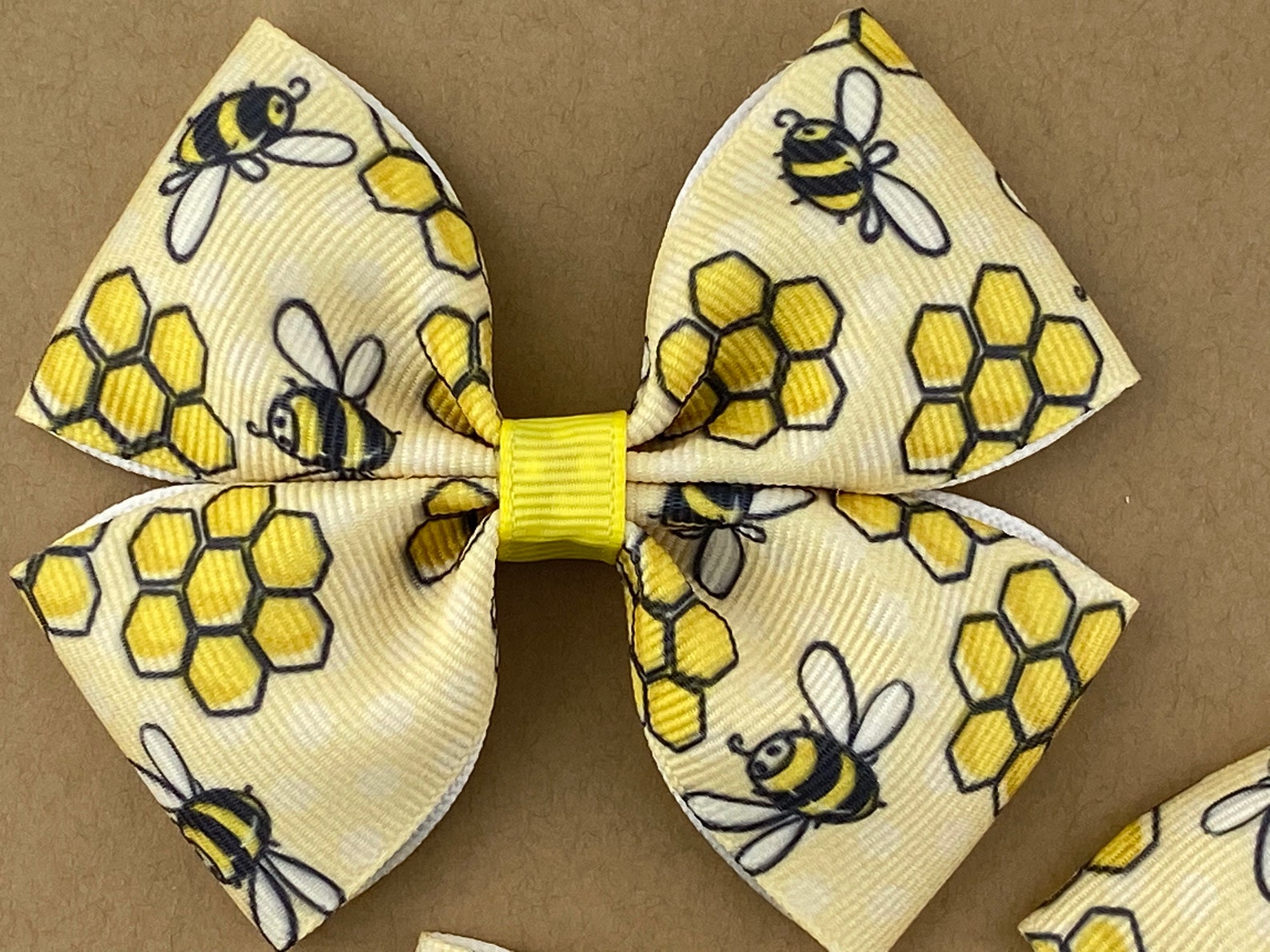 Bumble Bee Bow Honey Bee Bow Yellow Bee Bow Toddler Bow Etsy