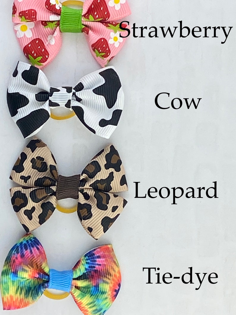 Dog Hair Bows Hair Bow for Dogs Rubber Band Dog Hair Bows Etsy