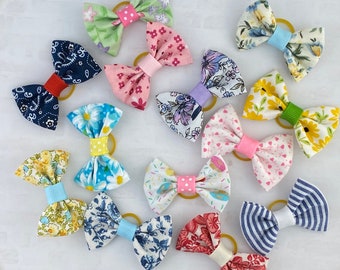 Dog Hair Bows, Hair Bow for Dogs, Rubber Band Dog Hair Bows, Bows for Dogs, Bow Clips for Dog, Pet Accessory, Puppy Bow