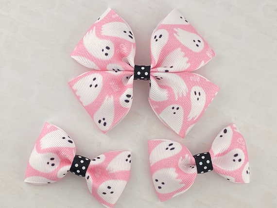 Halloween Hair Bow, Halloween Bow, Ghost Hair Bow, Ghost Bow, Girl Hair Bow, Toddler Hair Bow, Baby Hair Bow
