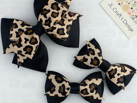 Cheetah Hair Bow, Leopard Hair Bow, Cheetah Bow, Leopard Bow, Girl Hair Bow, Toddler Hair Bow, Baby Hair Bow, Baby Headband Bow, Leopard Tie