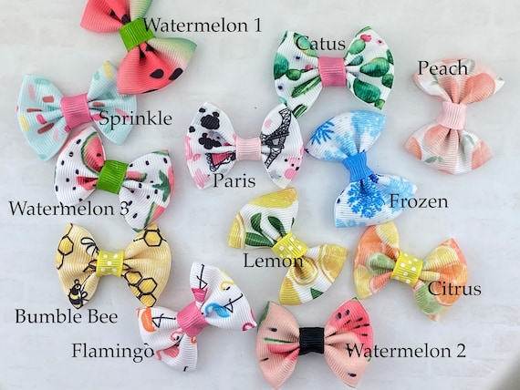 dog bow clips
