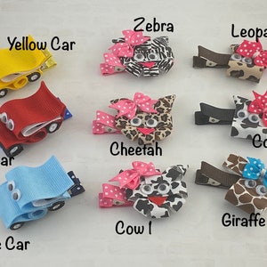 Ribbon Sculpture Hair Clip, Animal Hair Clip, Girl Hair Clip, Toddler Hair Clip, Birthday Party Favors image 6