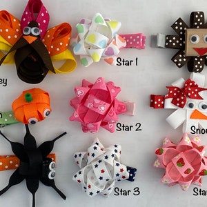 Ribbon Sculpture Hair Clip, Animal Hair Clip, Girl Hair Clip, Toddler Hair Clip, Birthday Party Favors image 5
