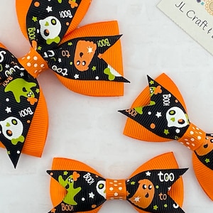 Halloween Hair Bow, Halloween Hair clip, Girl Hair Bow, Baby Hair Bow, Toddler Hair Bow
