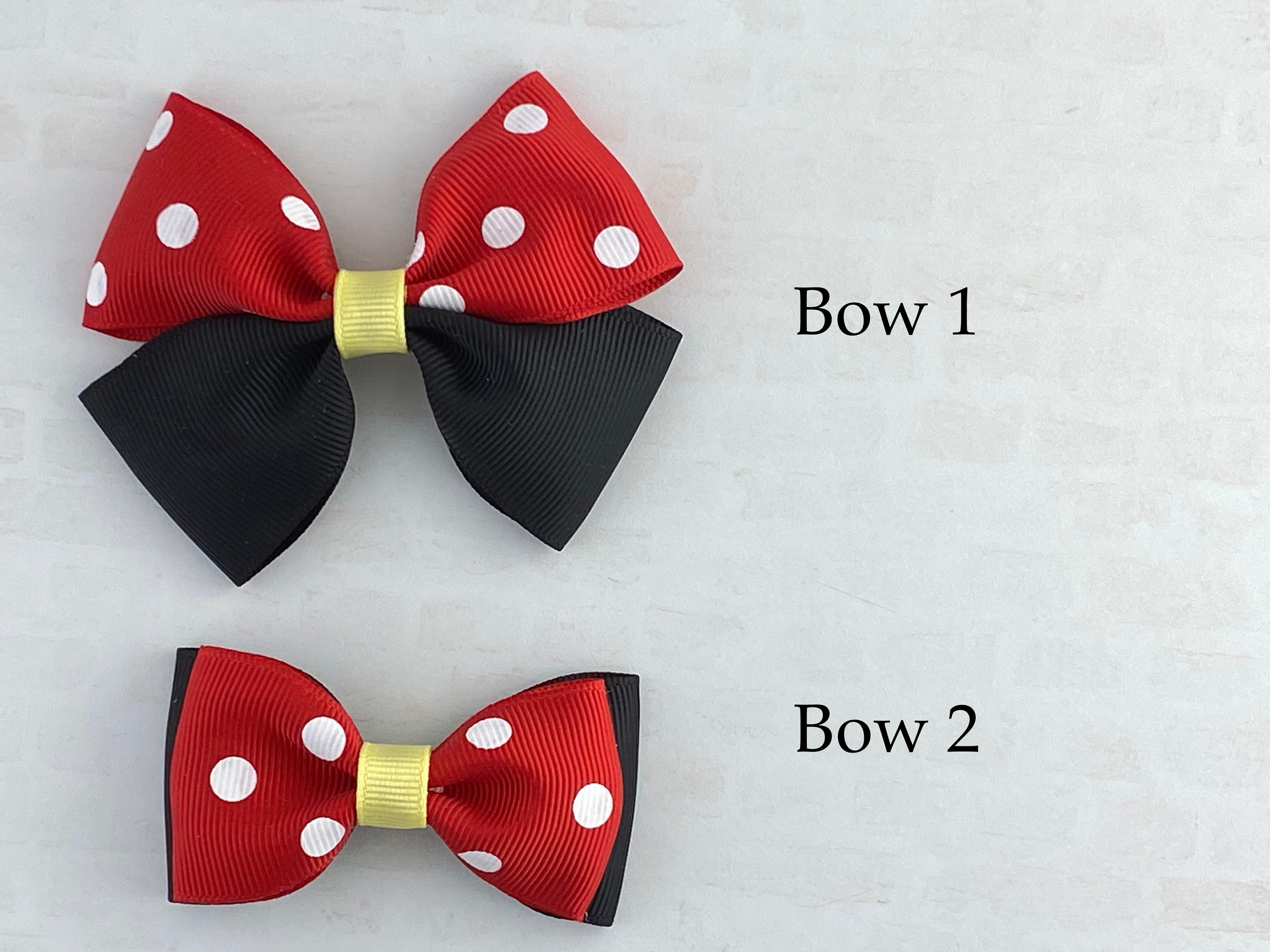 Minnie Mouse Inspired Hair Bow Minnie Bow Baby Hair Bow | Etsy