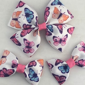 Butterfly Hair Bow, Butterfly Bow, Girl Hair Bow, Baby Hair Bow, Toddler Hair Bow, Baby Headband, Girl Headband