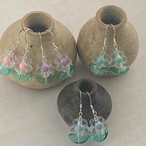 Sterling Silver Flower Earring, Daisy Earring