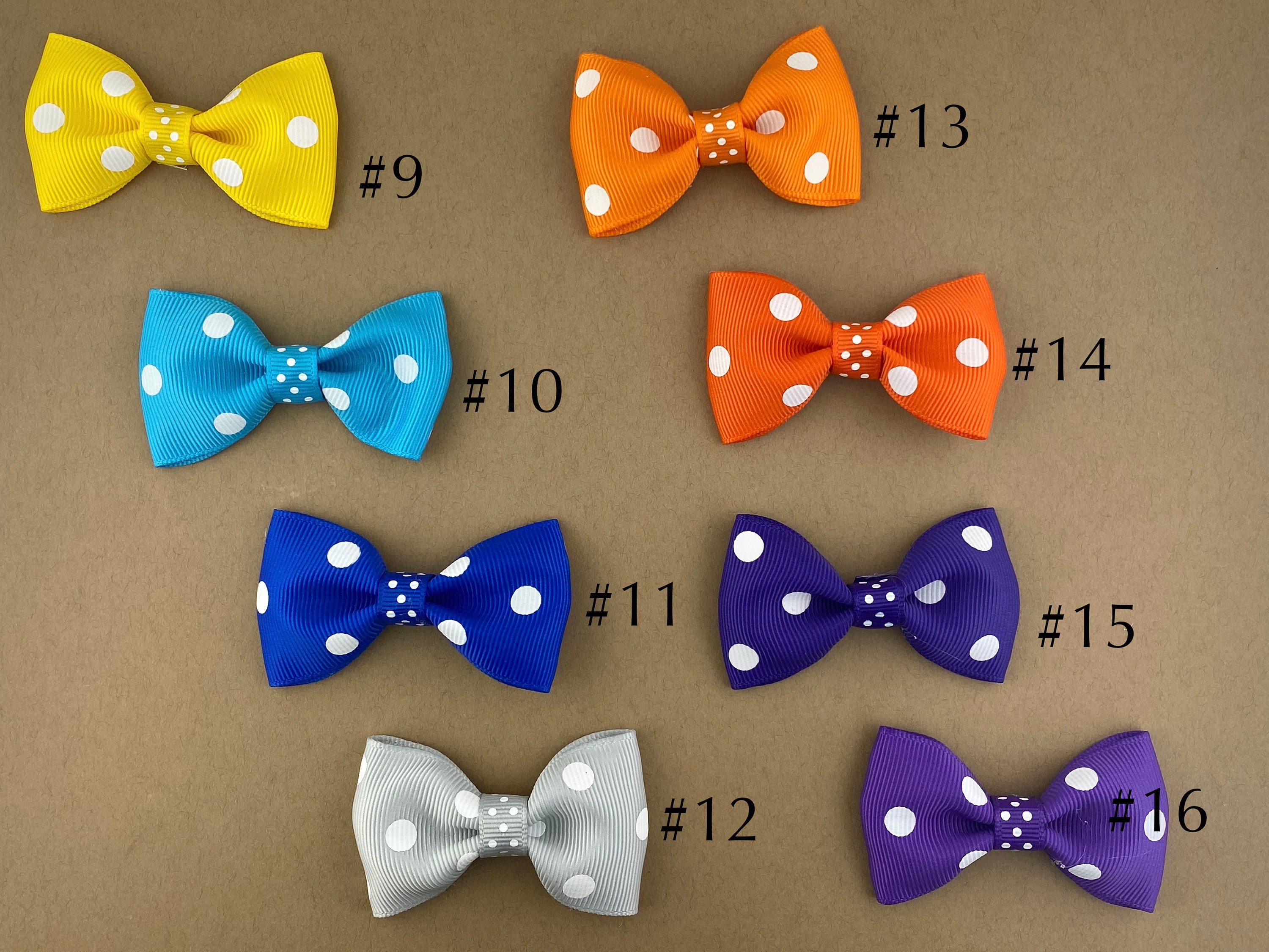 Polka Dot Hair Bow 2.5 inch Baby Polka Dot Hair Bow Toddler Etsy