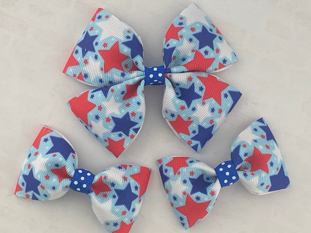 fourth of july hair bows