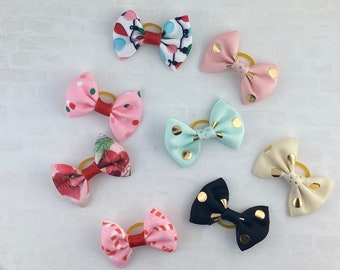 Dog Hair Bows, Hair Bow for Dogs, Rubber Band Dog Hair Bows, Bows for Dogs, Bow Clips for Dog