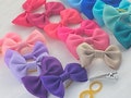 Dog Hair Bows, Hair Bow for Dogs, Rubber Band Dog Hair Bows, Bows for Dogs, Bow Clips for Dog, Solid Color Dog Bows. Dog Bows