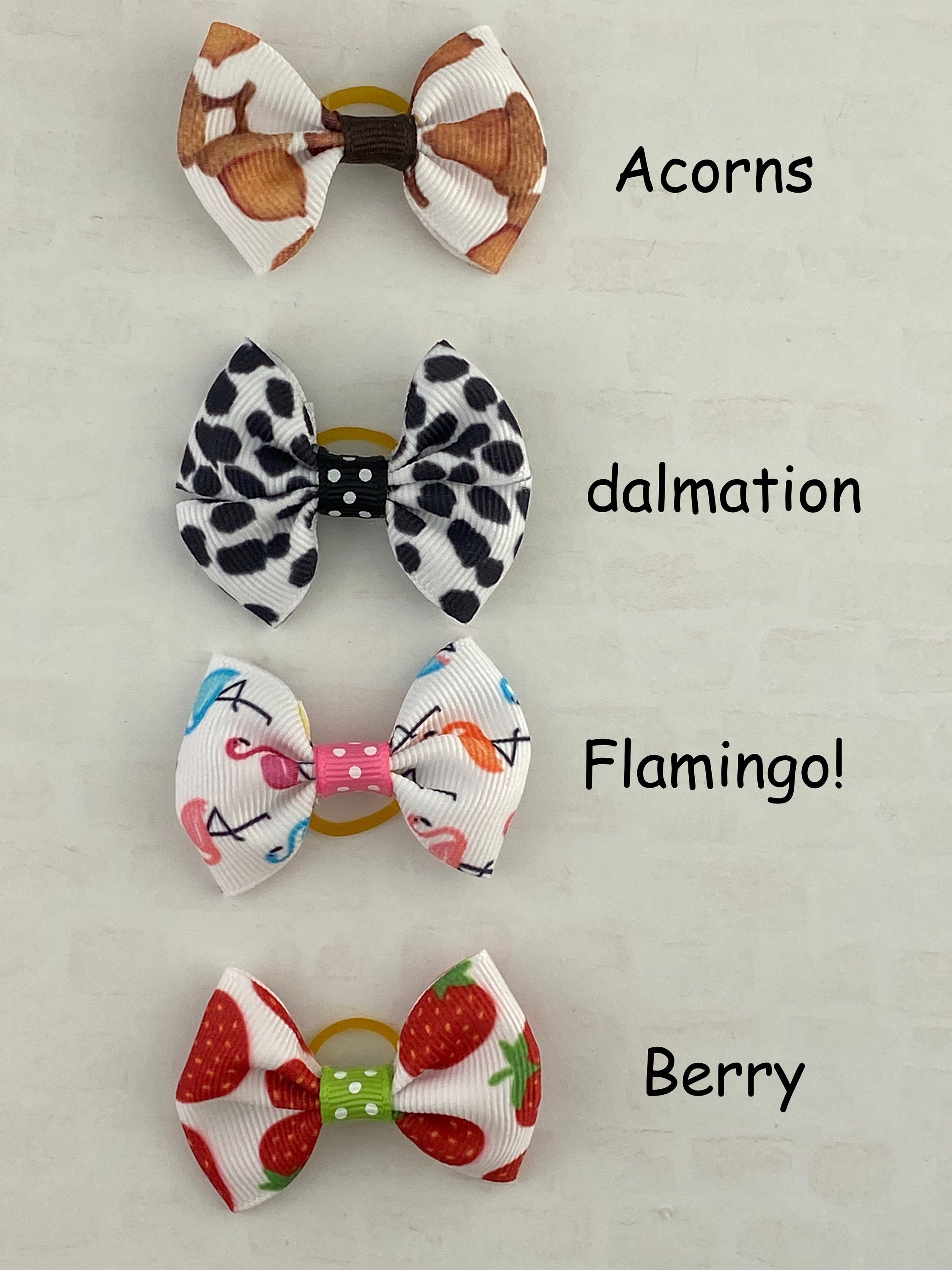 Dog Hair Bows Hair Bow for Dogs Rubber Band Dog Hair Bows Etsy