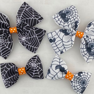 Halloween Hair Bow, Spiderweb Hair Bow, spider hair bow, Girl Hair Bow, Baby Hair Bow, Toddler Hair Bow
