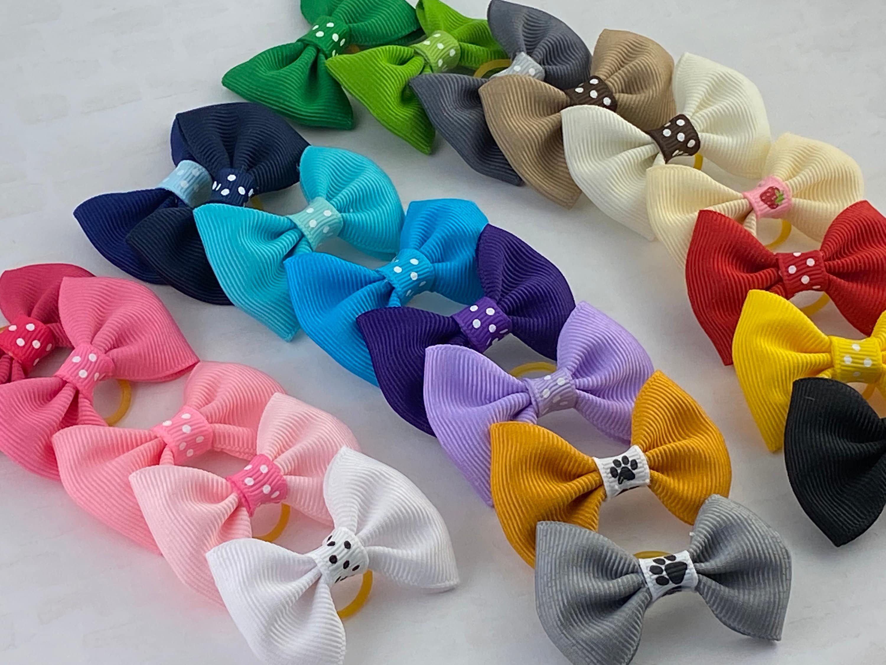 Small Dog Hair Bow 2 Inch Bow Dog Hair Bows Hair Bow for Etsy