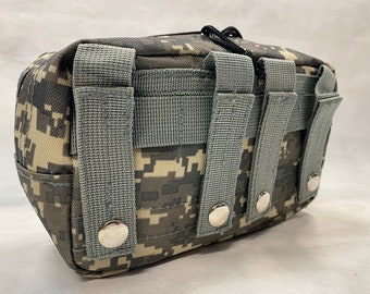 Tactical MOLLE Pouch (Military Camouflage/ Stealth Black)