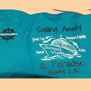 Sailing Away, Custom Cruise Shirt, Family Cruise Shirts, cruise custom shirt, matching cruise shirt, friends cruise shirt, cruise squad