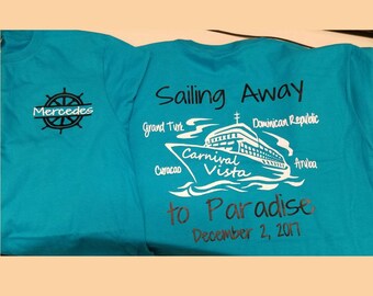 Sailing Away, Custom Cruise Shirt, Family Cruise Shirts, cruise custom shirt, matching cruise shirt, friends cruise shirt, cruise squad