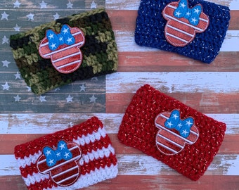 4th of July Mouse Coffee Cozy | Coffee Cozy | Fourth of July Cozy