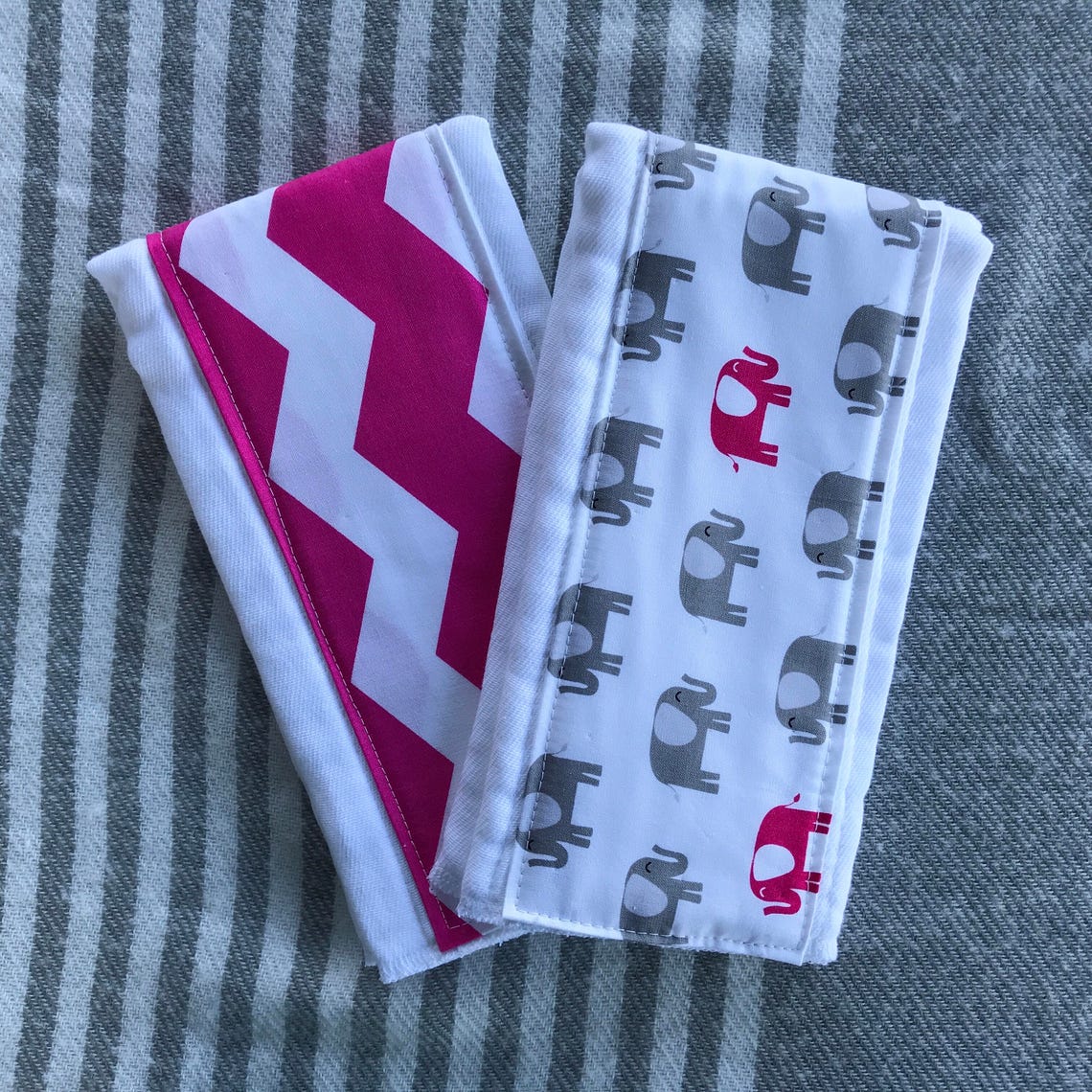 Baby Girl Burp Cloths 2pack Cotton Diaper Burp Cloths Etsy