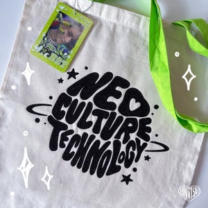 K-POP+アジア NCT DREAM &#39;Glitch Mode&#39; Tote Bag NCT Dream Glitch Mode Natural/black Canvas Bag K-pop Canvas