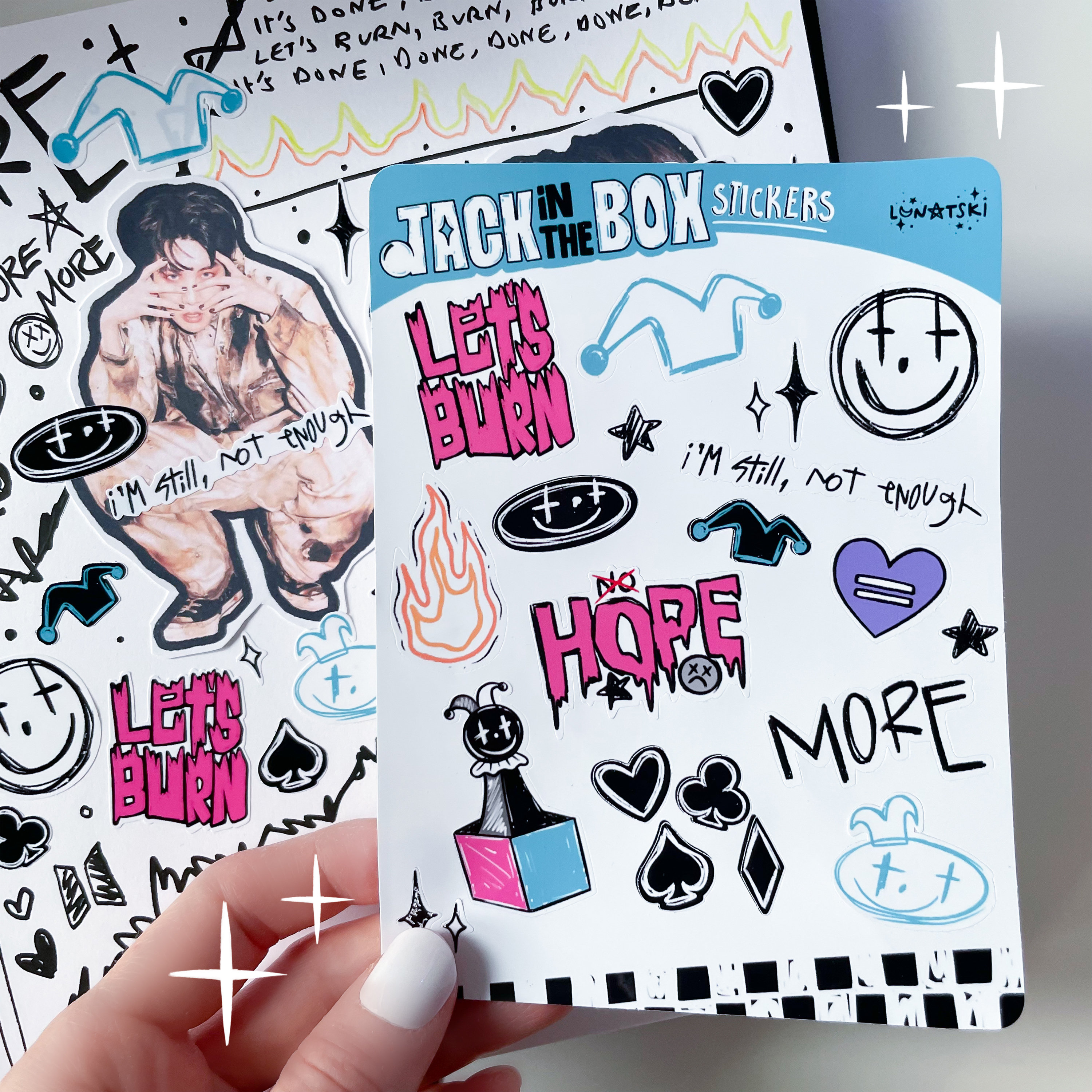 BTS J-hope Jack in the Box Stickersheet 